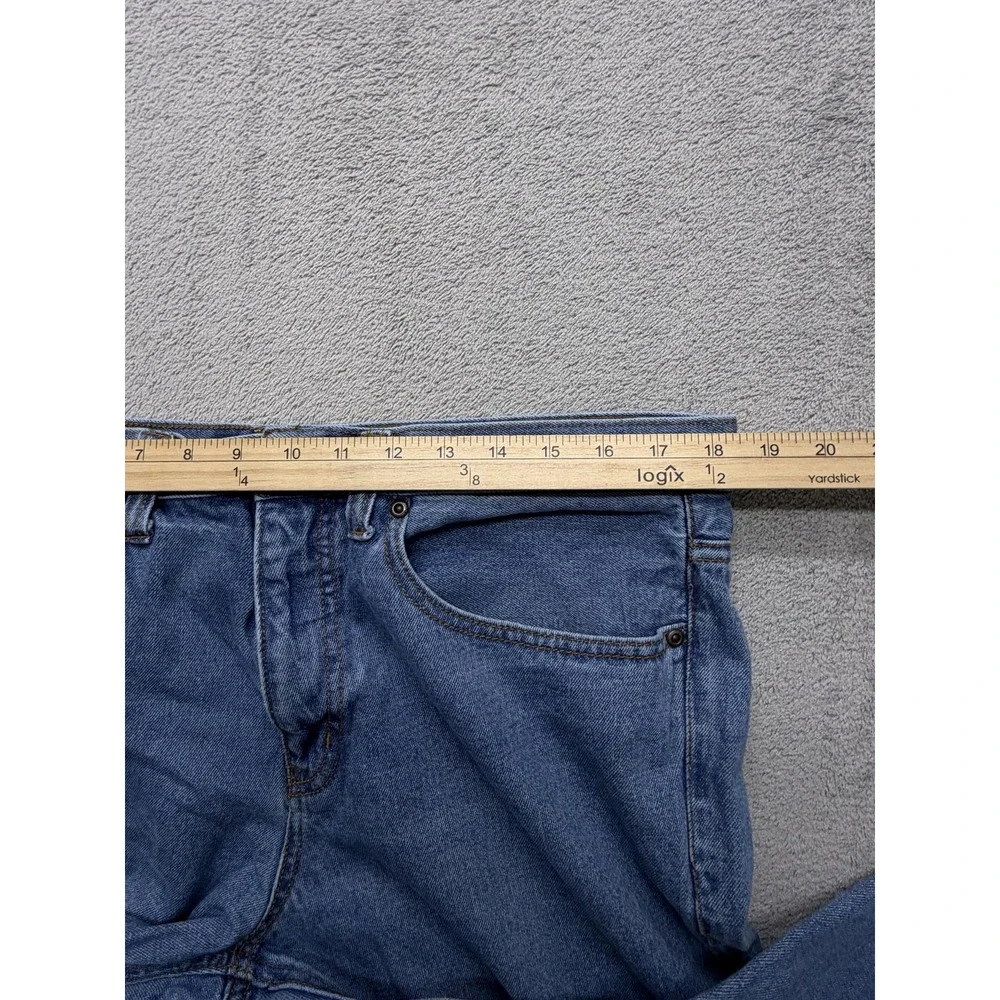 Covington Jeans Mens Measured 37x29 Blue‎ Denim Straight Leg Classic Zip Fly